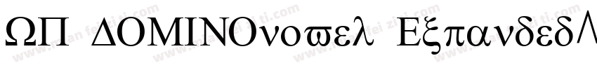 WP DOMINOnovel Expanded字体转换